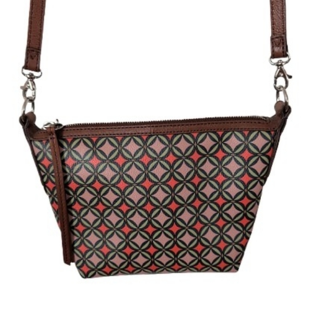 Fossil Vintage Geometric Print Crossbody